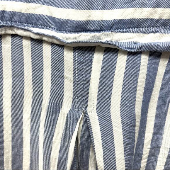 Beach Lunch Lounge Button Down Shirt, Anthropology, Cotton Linen Blend, Size S - Picture 4 of 8